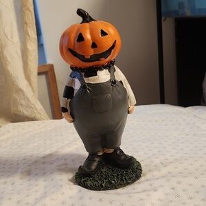 Pumpkin head Farmer figurine Friend of Marvin The Mummy
